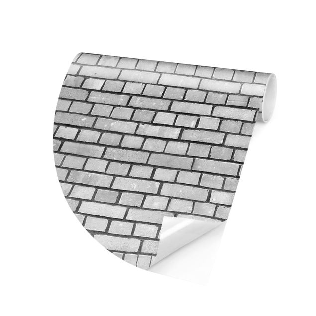 Fototapeter 3D Brick Wall White