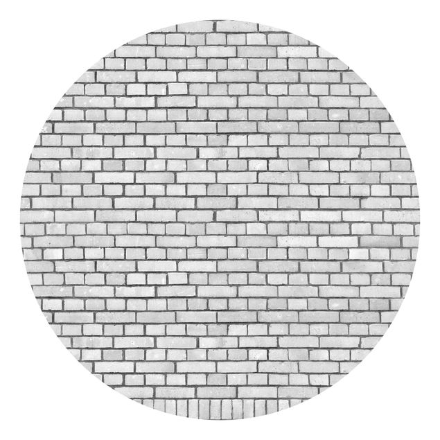 Mönstertapet Brick Wall White