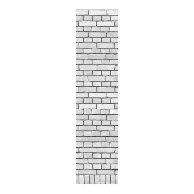 Panelgardiner mönster Brick Wallpaper White London