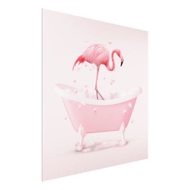 Tavlor rosa Bath Tub Flamingo