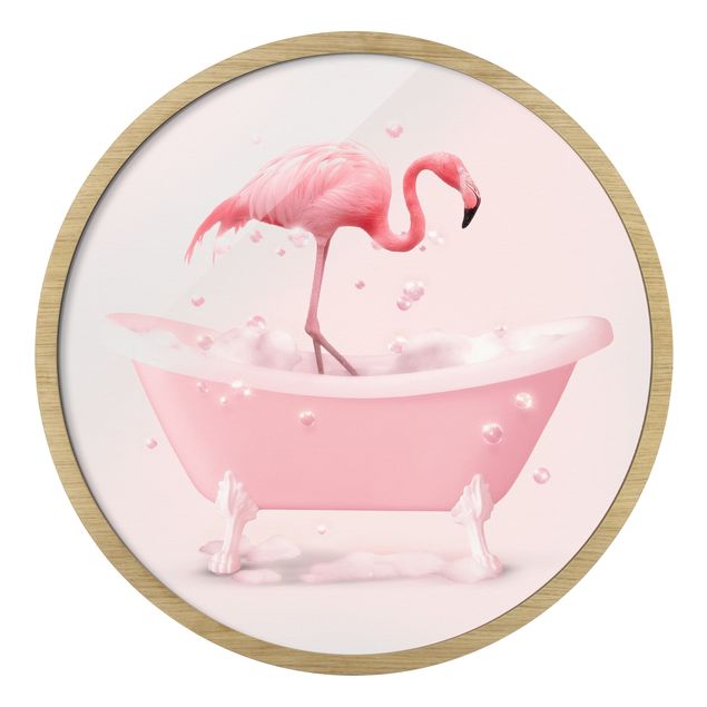 Tavlor rosa Bath Tub Flamingo