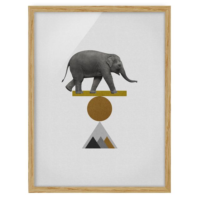 Tavlor modernt Art Of Balance Elephant