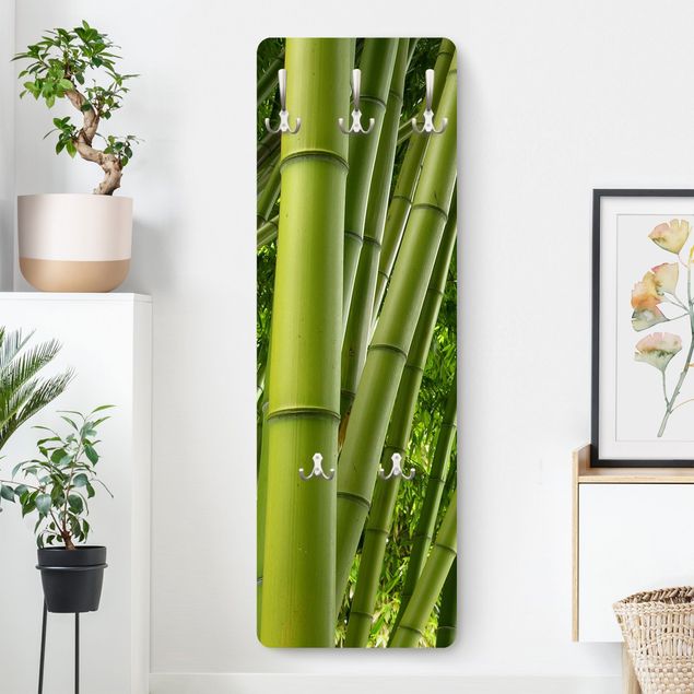 Klädhängare vägg blommor  Bamboo Trees