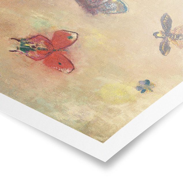 Posters konstutskrifter Odilon Redon - Colourful Butterflies