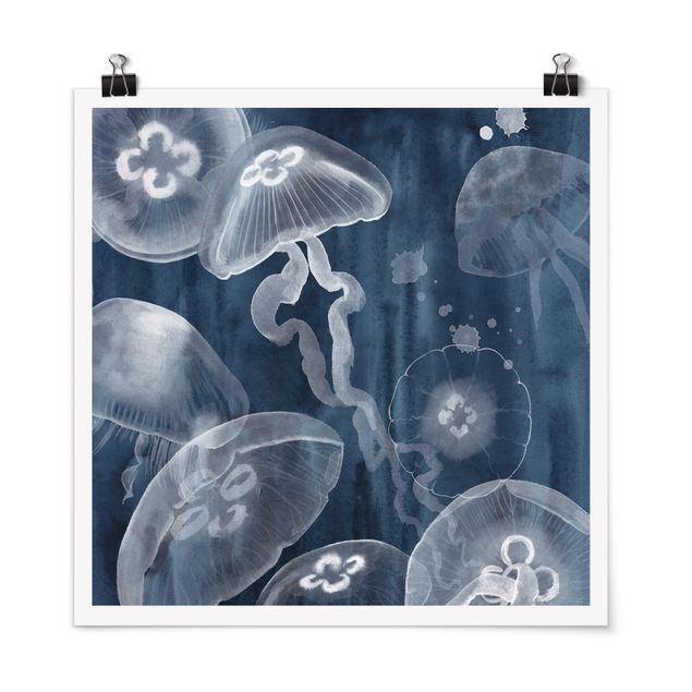 Tavlor modernt Moon Jellyfish I