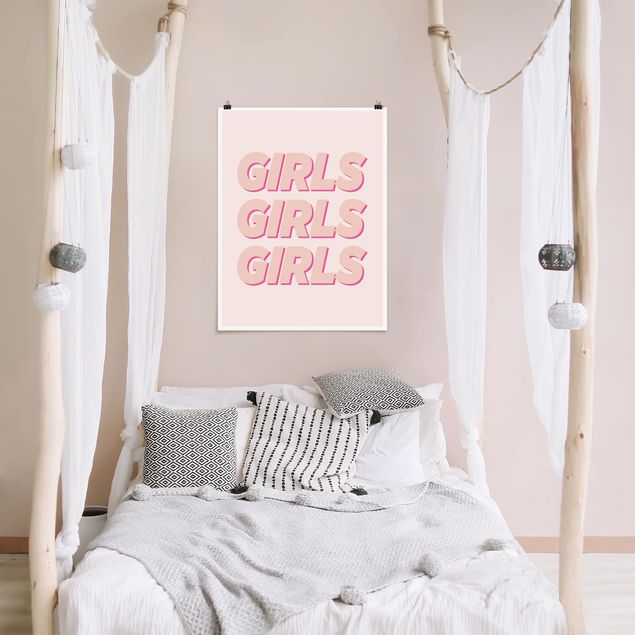 Posters ordspråk Girls Girls Girls