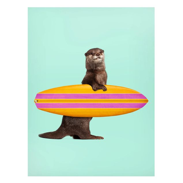 Inredning av barnrum Otter With Surfboard
