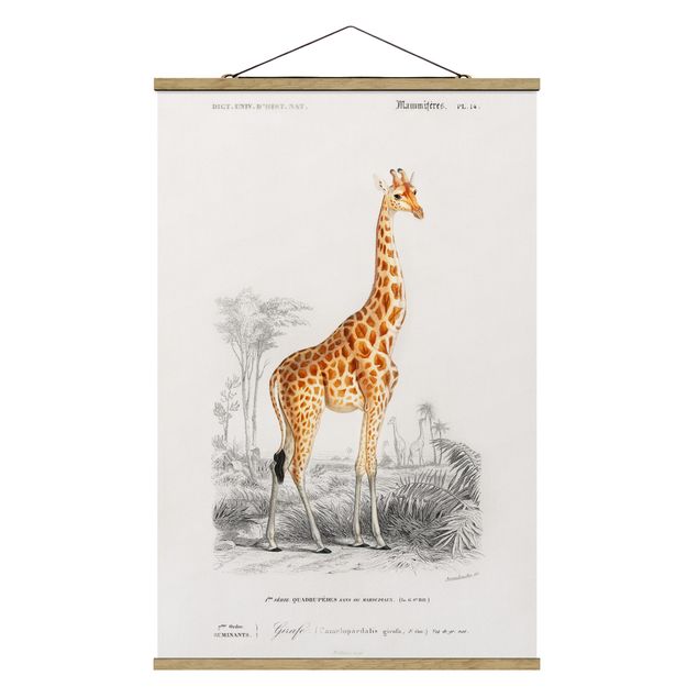 Tavlor retro Vintage Board Giraffe