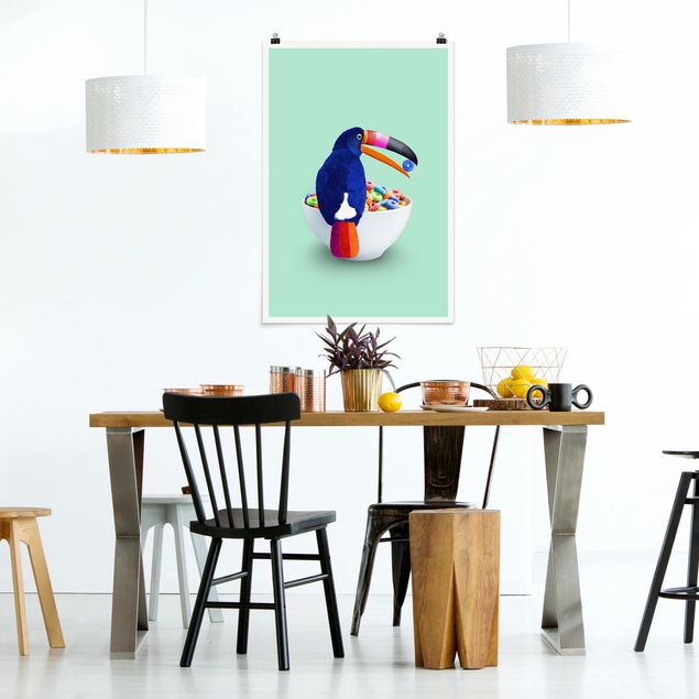 Posters djur Breakfast With Toucan