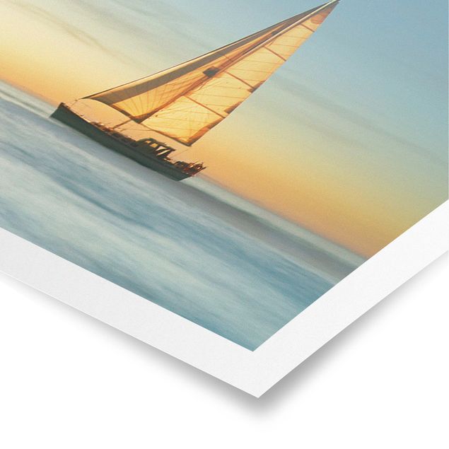 Posters landskap Sailboats On the Ocean
