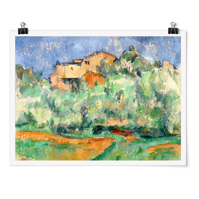 Konstutskrifter Paul Cézanne - House And Dovecote At Bellevue