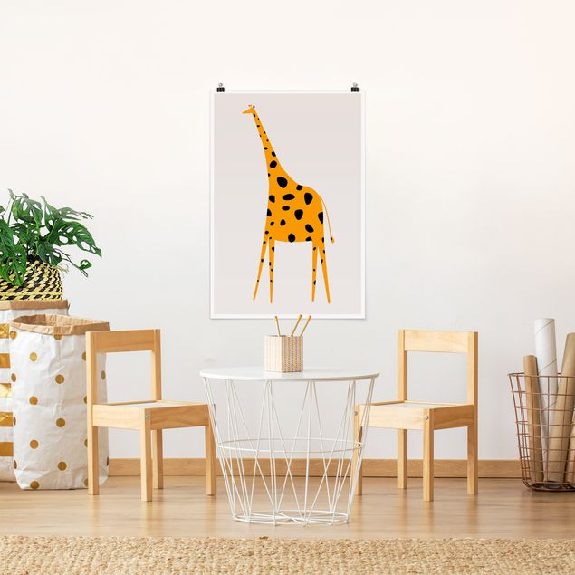 Tavlor giraffer Yellow Giraffe