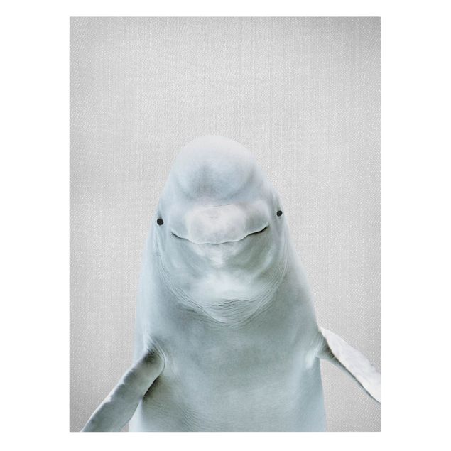 Canvastavlor djur Beluga Whale Bob