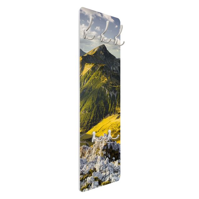 Klädhängare vägg Mountains And Valley Of The Lechtal Alps In Tirol