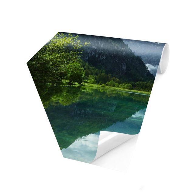 Fototapeter landskap Mountain Lake With Reflection