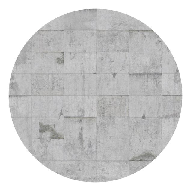 Mönstertapet Concrete Brick Look Grey