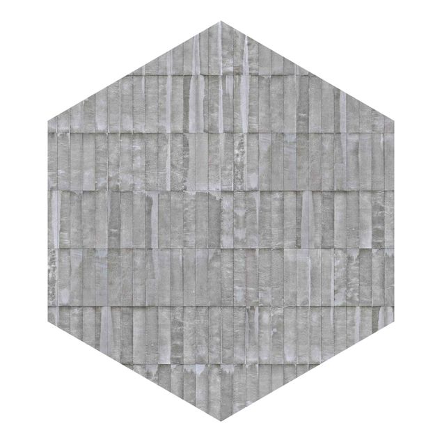 Fototapeter grått Concrete Brick Wallpaper