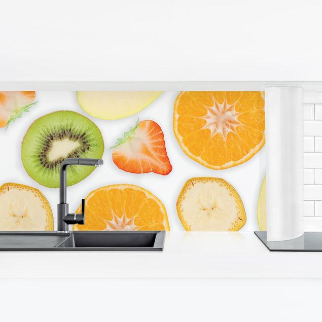 väggplatta kök Colourful Fruit Mix