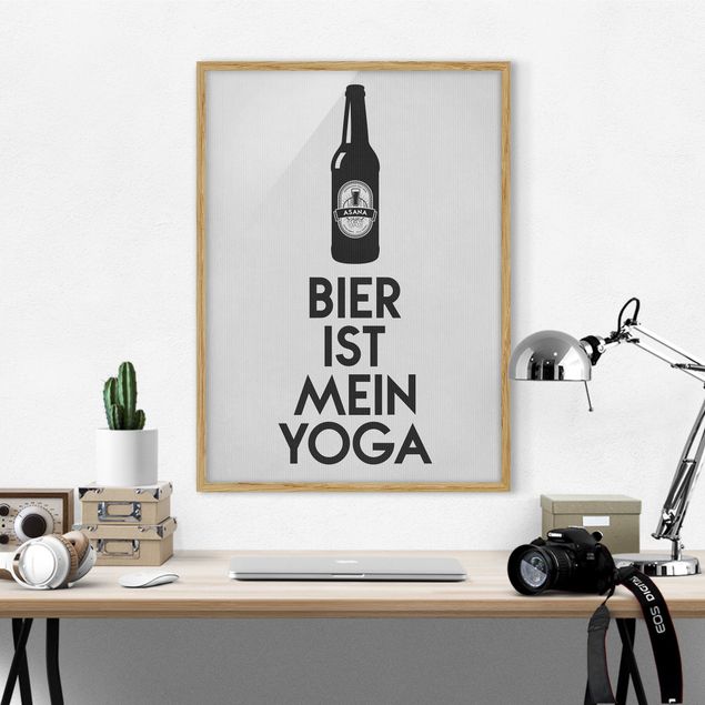 Kök dekoration Bier Ist Mein Yoga