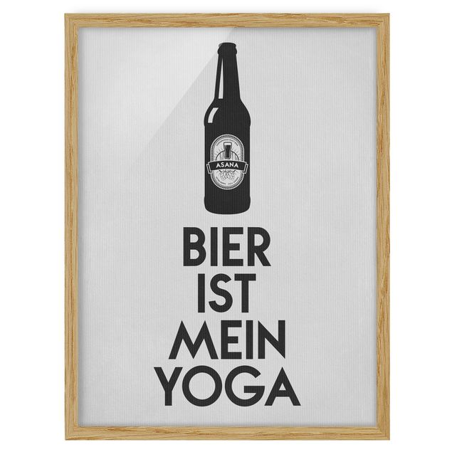 Tavlor konstutskrifter Bier Ist Mein Yoga
