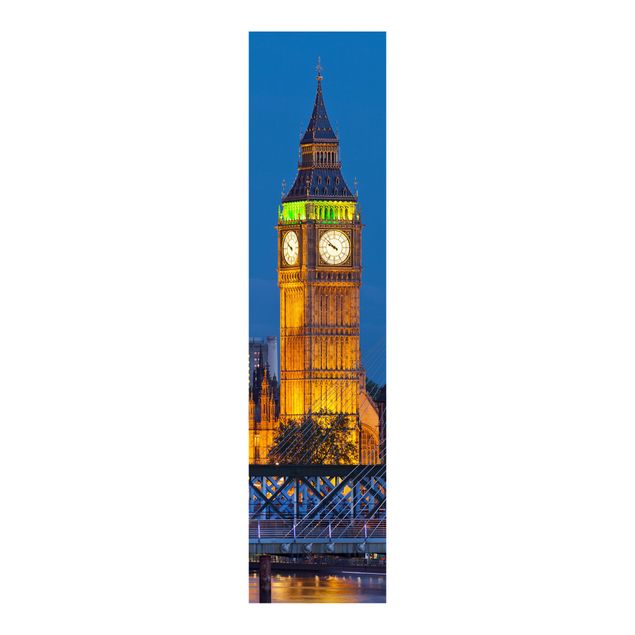 Panelgardiner arkitektur och skyline Big Ben And Westminster Palace In London At Night