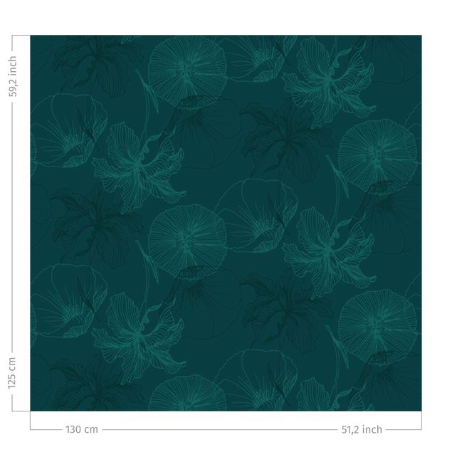 Kök dekoration Flower Mix - Dark Jade Green