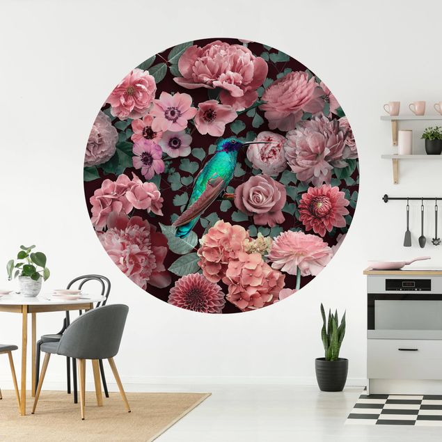 Kök dekoration Floral Paradise Hummingbird With Roses