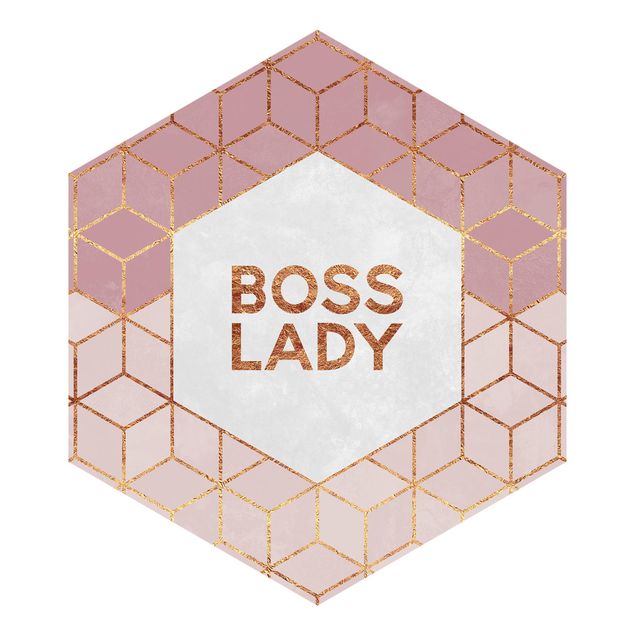 Tavlor Elisabeth Fredriksson Boss Lady Hexagons Pink