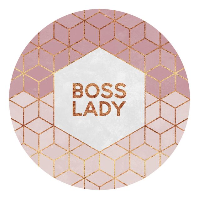 Tapeter modernt Boss Lady Hexagons Pink