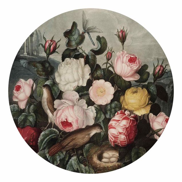 Tapeter modernt Botany Vintage Illustration Of Roses