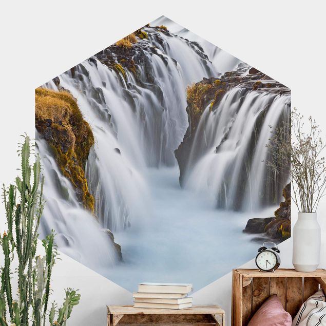 Kök dekoration Brúarfoss Waterfall In Iceland