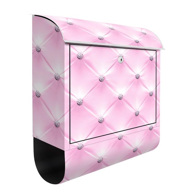 Brevlådor rosa Diamond Light Pink Luxury