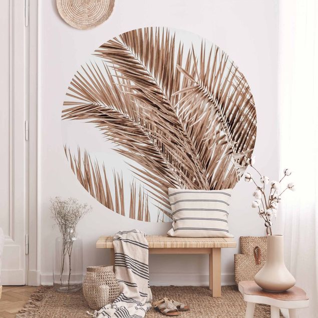 Tapeter modernt Bronze Coloured Palm Fronds