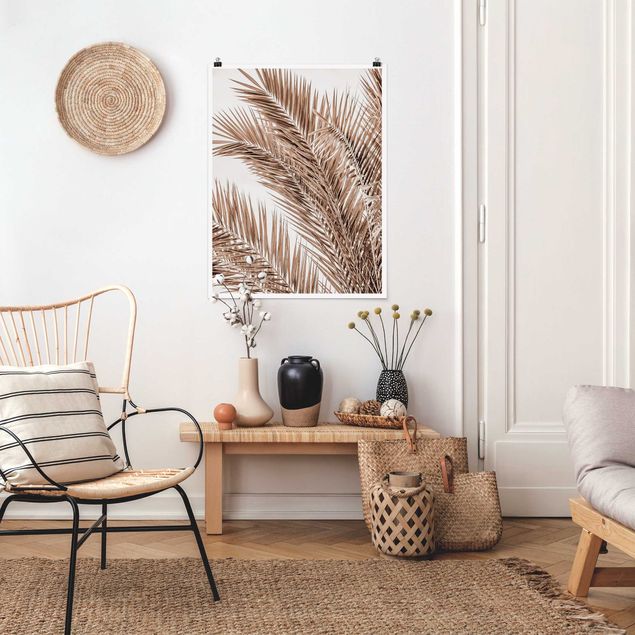 Posters blommor  Bronze Coloured Palm Fronds