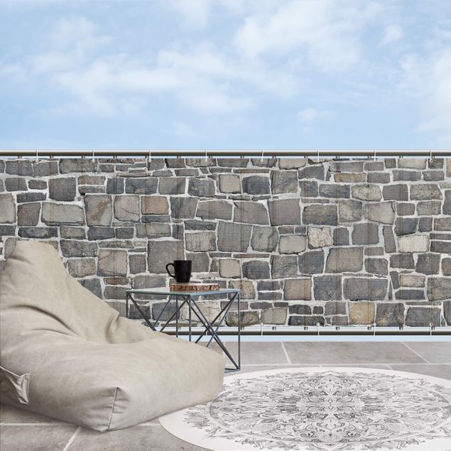 Balkongbeklädnad Quarry Stone Wallpaper Natural Stone Wall