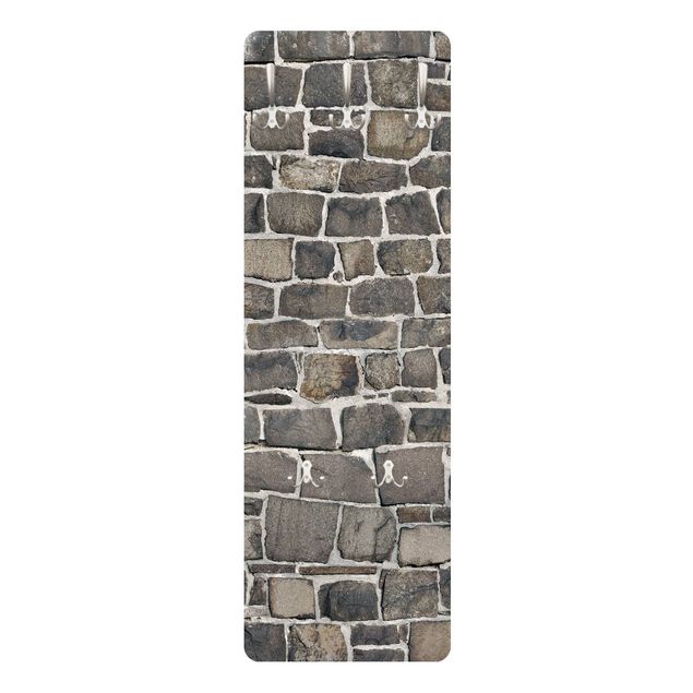 Klädhängare vägg brun Quarry Stone Wallpaper Natural Stone Wall