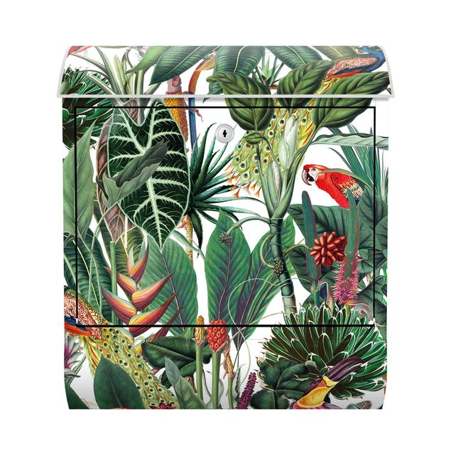 Brevlådor djur Colourful Tropical Rainforest Pattern