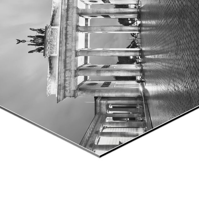 Hexagonala tavlor Illuminated Brandenburg Gate II