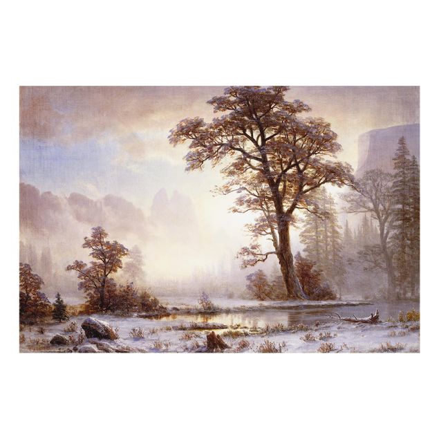 Konststilar Albert Bierstadt - Yosemite Valley At Snowfall
