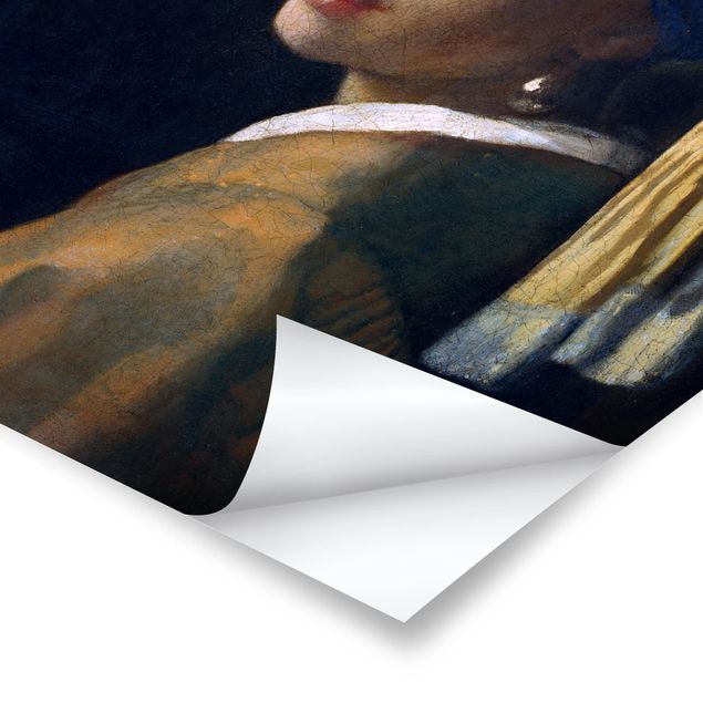 Tavlor blå Jan Vermeer Van Delft - Girl With A Pearl Earring