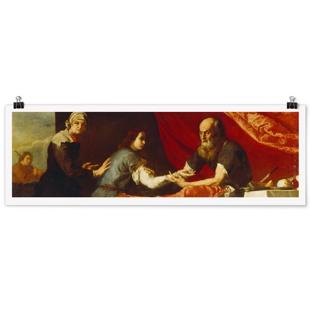 Tavlor barock Jusepe De Ribera - Isaac Blessing Jacob