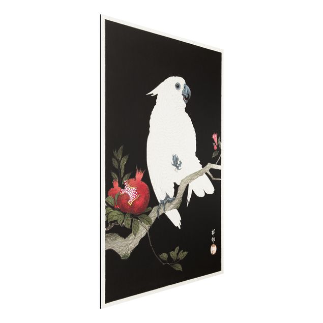 Kök dekoration Asian Vintage Illustration White Cockatoo