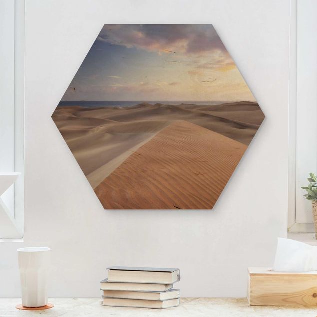 Trätavlor landskap View Of Dunes