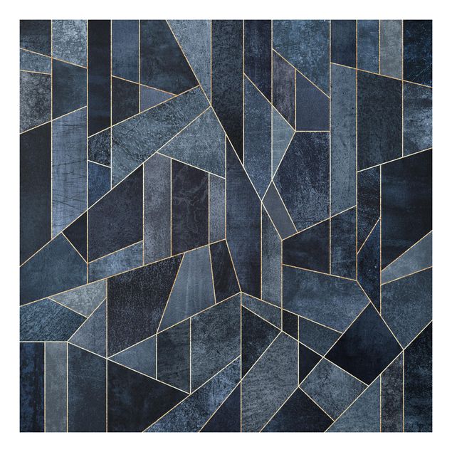 Kök dekoration Blue Geometry Watercolour