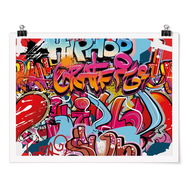 Tavlor modernt Hip Hop Graffiti