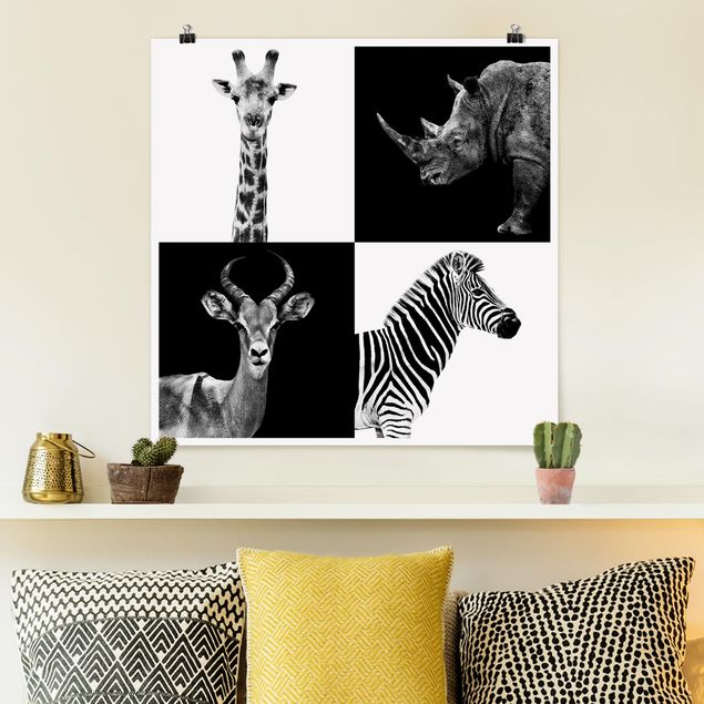 Tavlor giraffer Safari Quartet