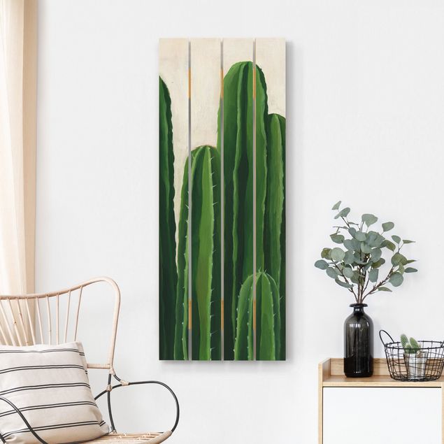 Trätavlor blommor  Favorite Plants - Cactus