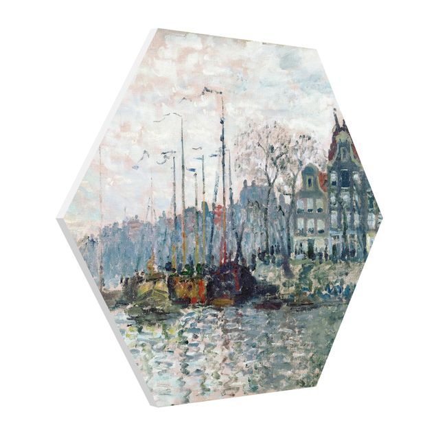 Konststilar Claude Monet - View Of The Prins Hendrikkade And The Kromme Waal In Amsterdam