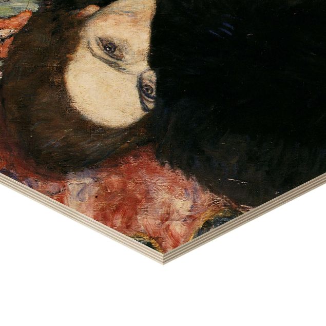 Hexagonala tavlor Gustav Klimt - Lady With A Muff