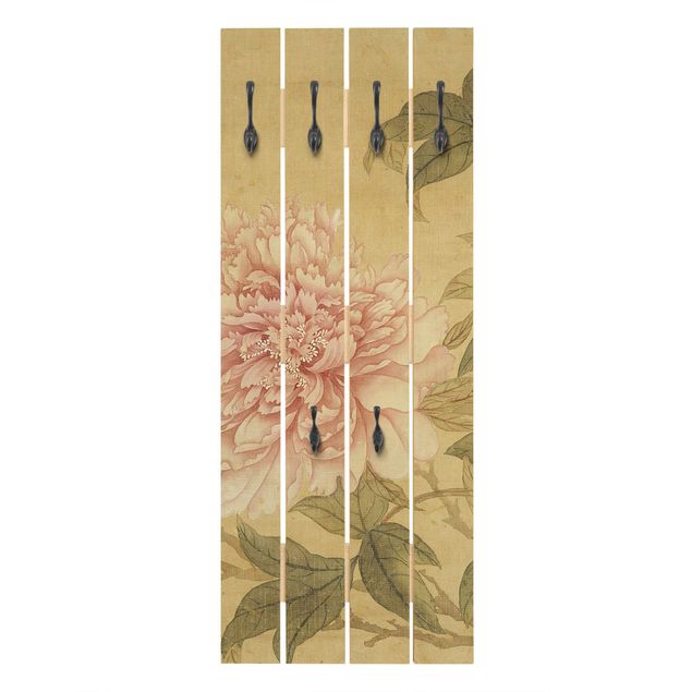 Klädhängare vägg trälook Yun Shouping - Chrysanthemum